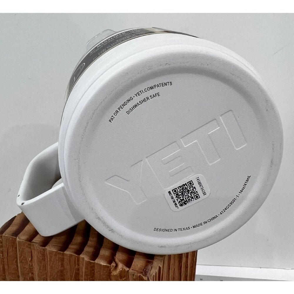 Yeti Rambler 14 Oz Mug Vacuum Insulated Stainless Steel MagSlider Lid White - Picture 8 of 9